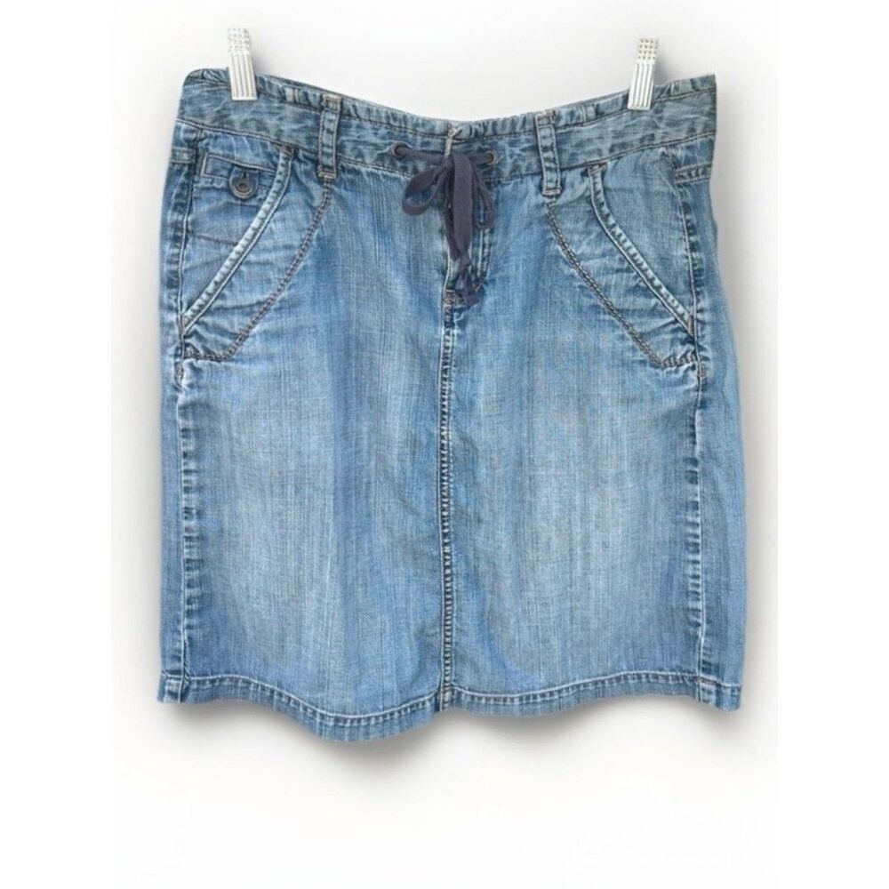 Vintage Eddie Bauer Cotton Mini Skirt Denim Jean 90s Size 4